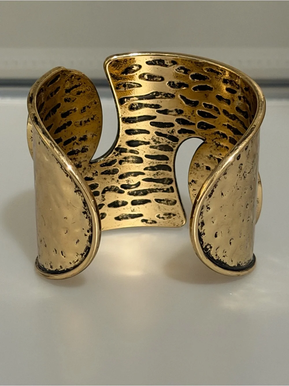 New Arrivals! Gold Statement Cuff Bracelet with Yellow Gem Accents